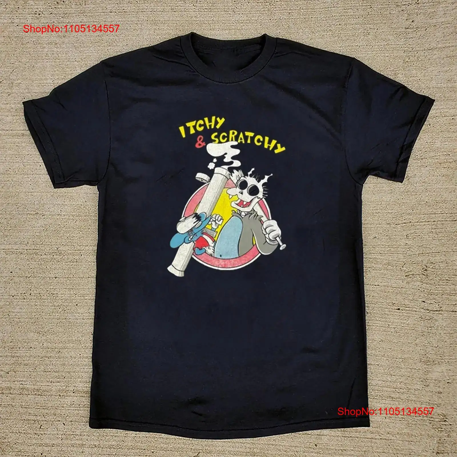 Vintage Fashion Show - ITCHY SCRATCHY Show Siyah Tüm Beden
