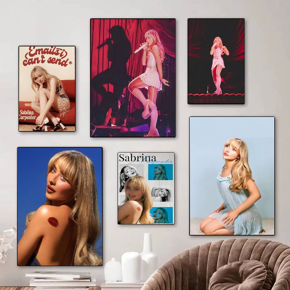 Vintage Fashion Prints For Wall - Moda Şarkıcısı S-Sabrina C-Carpenter Klasik Vintage