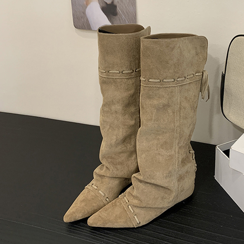 Vintage Fashion Designer - Liyke Moda Tasarım İpli Bağcıklı Diz