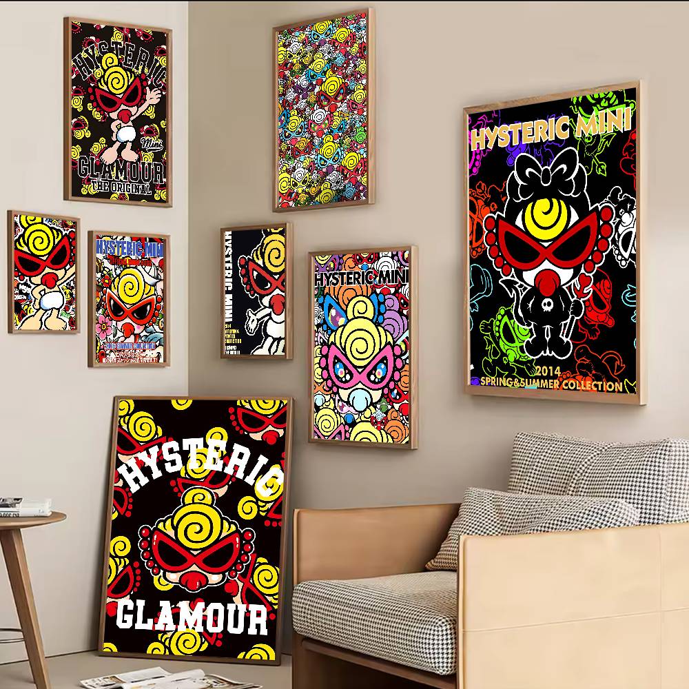 Vintage Fashion Prints For Wall - Japonya Moda H-Hysteric M-Mini Kaliteli Baskılar