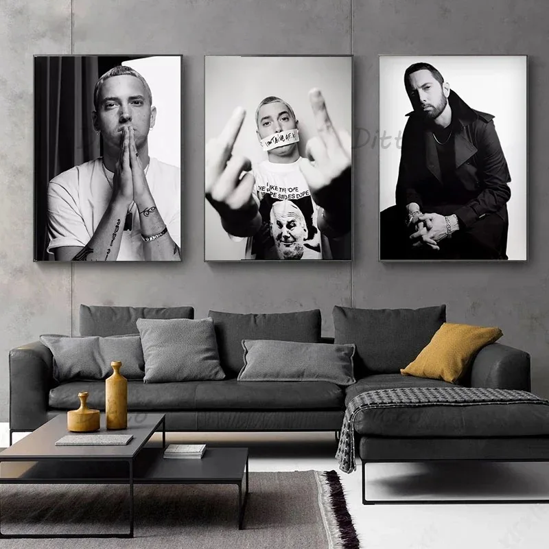 Hip Hop Rapçi Şarkıcı Eminem V - Vintage Fashion Prints For Wall incelemesi ve fiyatı