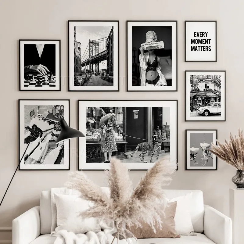 Siyah ve Beyaz Vintage duvar s - Vintage Fashion Prints For Wall incelemesi ve fiyatı