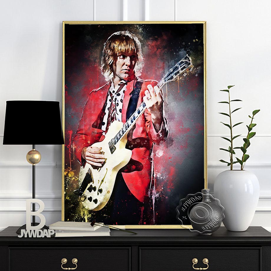 Rock Yıldızı Alvin Lee Koyu Bg - Vintage Fashion Prints For Wall incelemesi ve fiyatı