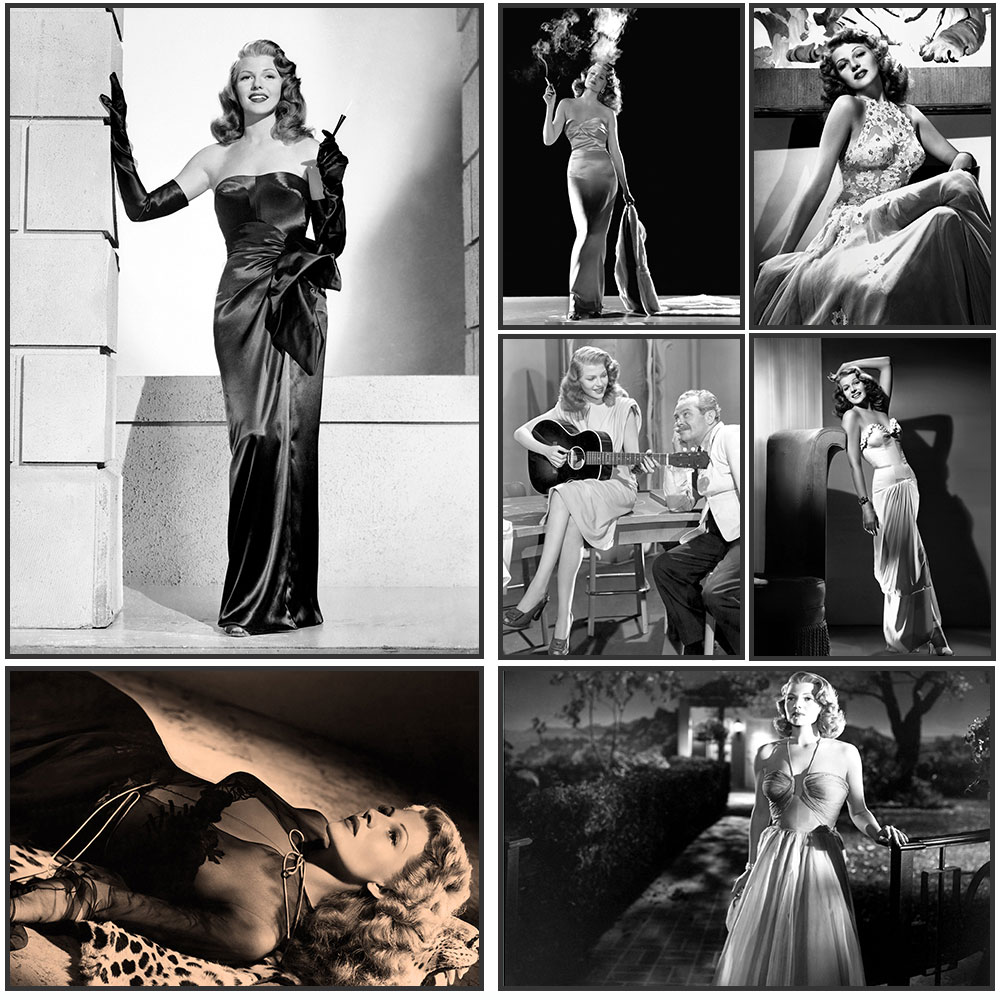 Rita Hayworth Posteri,Siyah Be - Vintage Fashion Prints For Wall incelemesi ve fiyatı