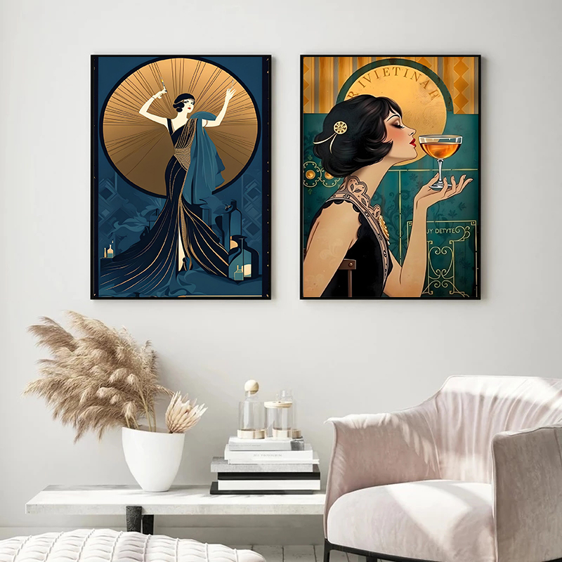 Vintage Sineklik Kız Posteri 1 - Vintage Fashion Prints For Wall incelemesi ve fiyatı